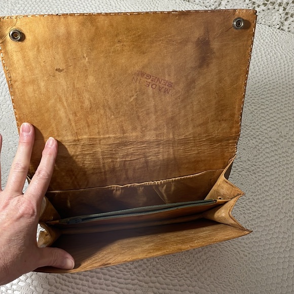 Vintage authentic reptile/snake skin clutch - Picture 7 of 8